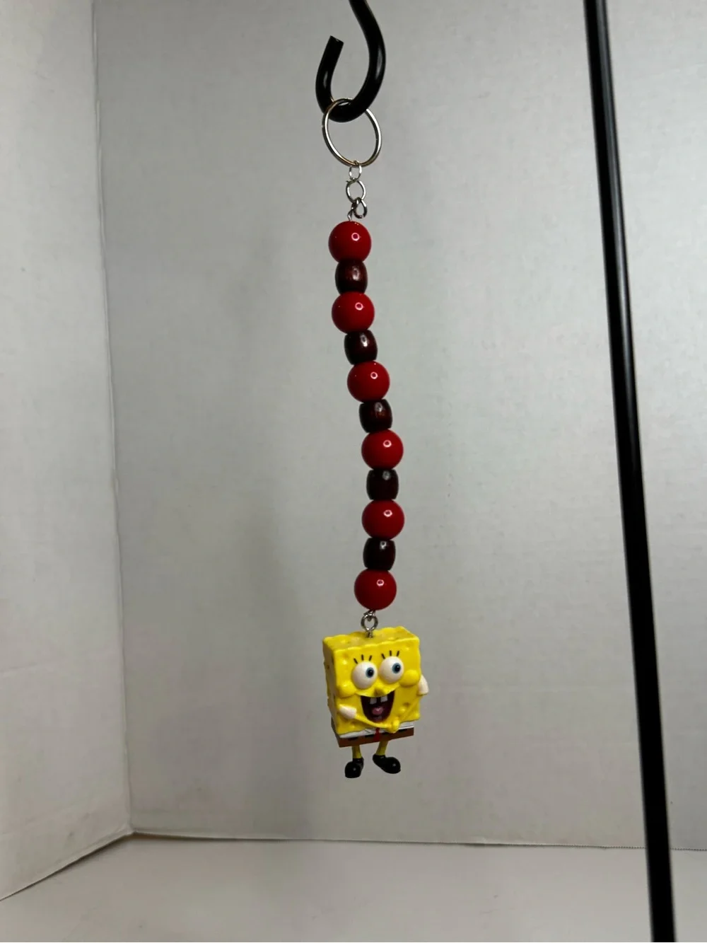 SpongeBob SquarePants Yellow Beaded Keychain for Kids